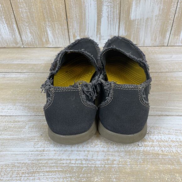 Crocs Santa Cruz Loafers Blue Canvas Triple Comfort Slip-On Men’s Size 12 - Picture 5 of 11